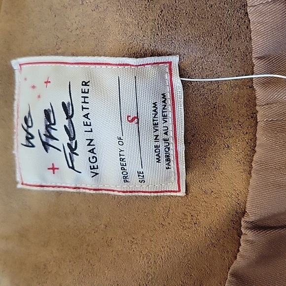 Free People We The Free Knox Vegan Fringe Leather Jacket - Picture 16 of 16